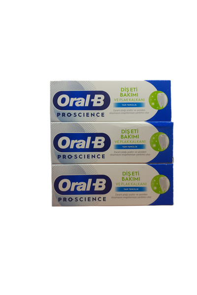 Oral-B DİŞ ETİ BAKIMI VE PLAK KALKANI DİŞ MACUNU 50 ML X 3 ADET