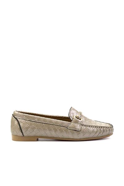 Bambi Goldfarbener Damen-Loafer - K 01542030710