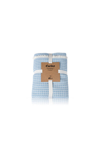 İşbir Yatak Carino Blue Checkered Tv Blanket - Sofa Shawl 140X190