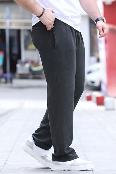 BayBayan Ανδρικό Σχολικό Παντελόνι Lycra Άνετο Παντελόνι Lycra