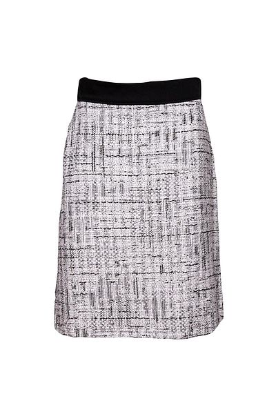 Escada Sport Mid-Length White Cotton Tweed Skirt