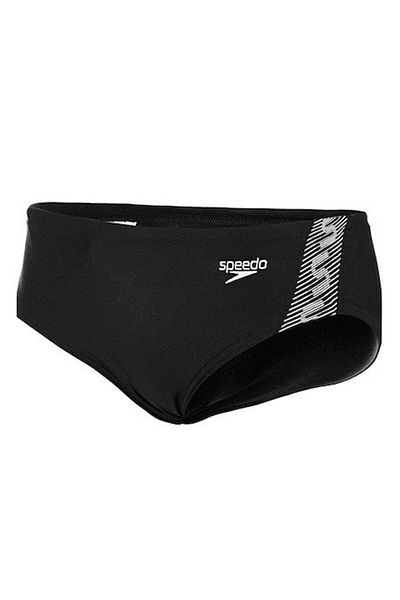 SPEEDO ملابس سباحة للأولاد مونوغرام (أسود)