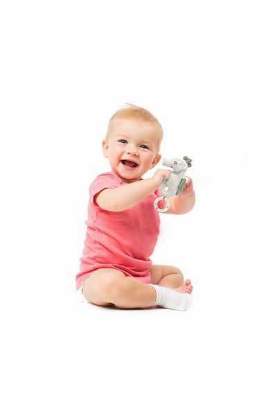 Babyjem حصان البحر الخشخشة 818 أخضر نعناعي 15x8 سم