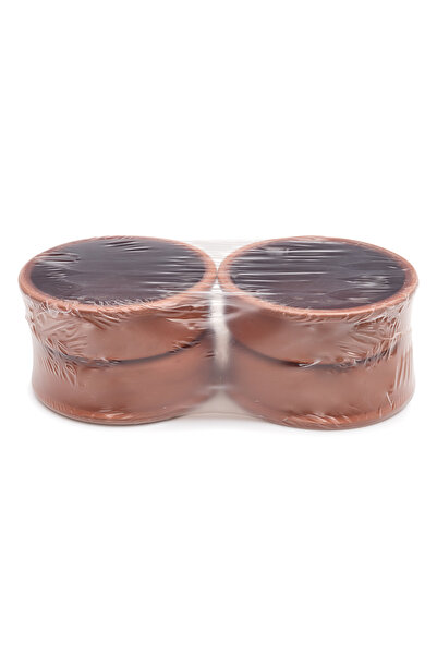 tureks pottery Double Bowl with Glazed Inside, 4 Pieces