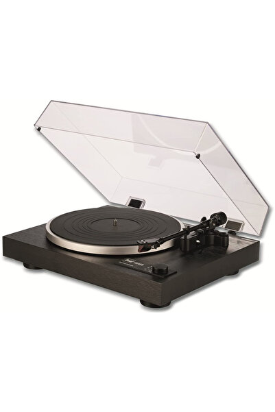 DUAL Cs 418 Siyah Ahşap Manuel Kayış Tahrikli Pikap/plakçalar (DAHİLİ MM PREAMFİ, 2M RED IĞNE VE KARTUŞ)