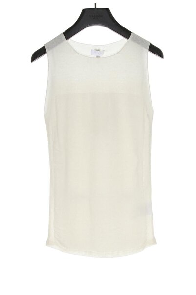 Escada Sport Transparan Yaka Kolsuz Yün ve Kaşmir Triko Kazak