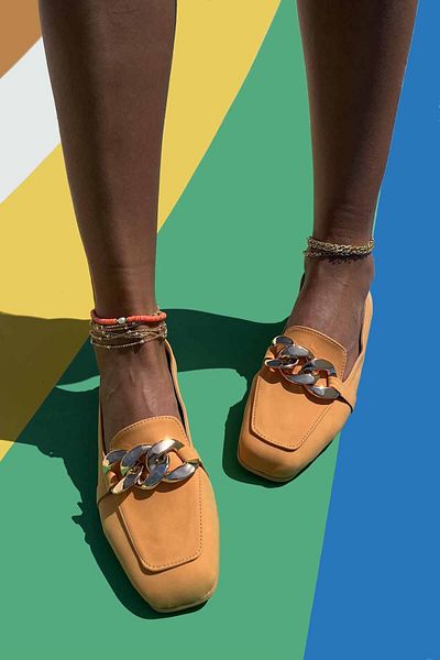 Bambi Orange Nubuck Damen Loafer Schuhe K 01641165901