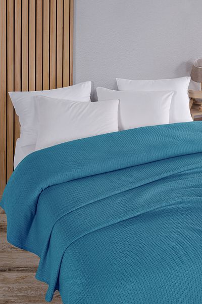 Evim Cotton Maya Multi-Purpose Bedspread Single Turquoise 160X230 cm