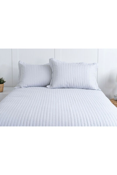 İşbir Yatak Camila Açık Gri %100 Micro Tek Kişilik Yatak Örtüsü Seti