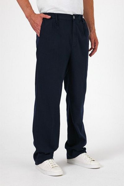 BayBayan Men's Wide Lycra Flexible Pipe Leg Fabric School Pants