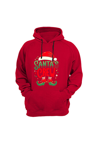 WİDİ Novogodišnji Božić Novogodišnji Štampano Regular Fit 100% pamuk Crvena m...