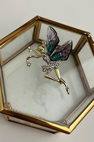 Modex Mor Kanatlı Balerin Broş (ÖLÇÜ:5CM)