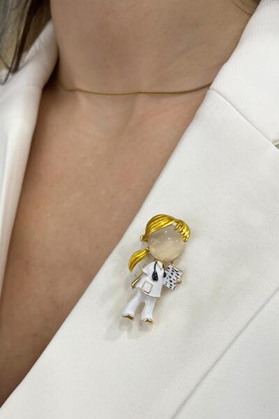 Modex Mineli Hemşire Broş (Ölçü:4 cm)