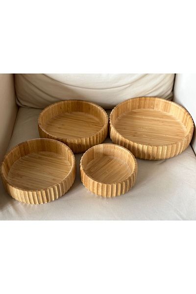 AROW Bamboo Bowl Set of 4