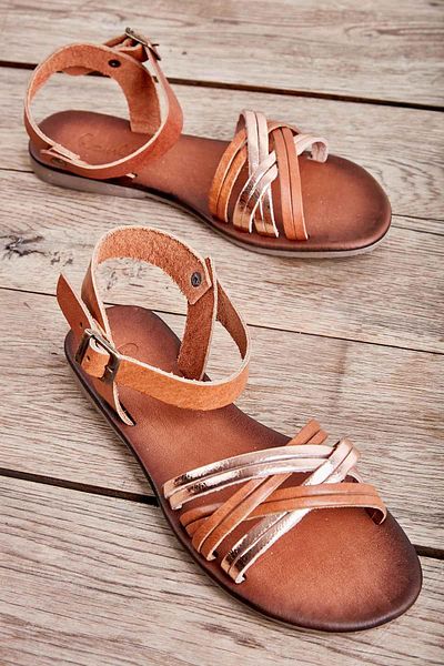 Bambi Taba Rose Leather Women's Sandals K05685161903