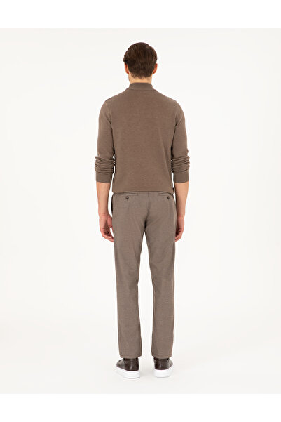 Pierre Cardin Vizon Regular Fit Beli Yandan Lastikli Kanvas Pantolon 50295941-VR052