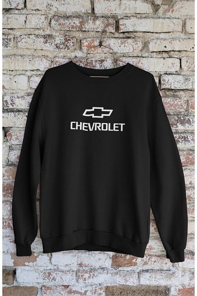 Fuddy Moda Unisex S-10 Classic - Oversize Hoodless Sweatshirt with Back and Car Print
