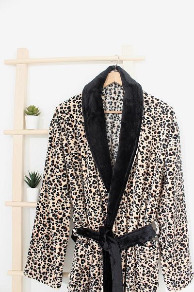 Ellia Soft Φόρεμα Leopard Şalyaka Wellsoft |   Μπουρνούζι