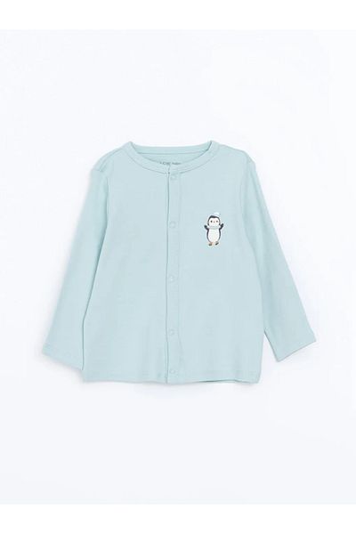 LC Waikiki Lcw Crew Neck Baby Boy Cardigan and Pants Set of 2