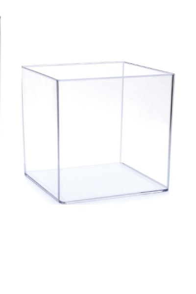 LİZYA BABY Betta Kabı 20x20x20 Cm. Beta Fanus Karides Su Kaplumbağası Beta Kabı Betta Balık Kaplumbağa Fanusu