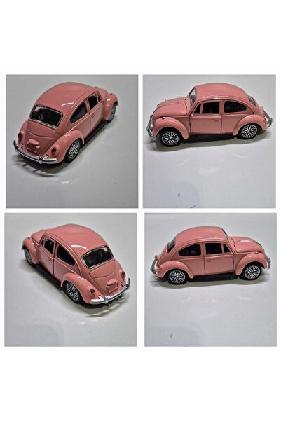 Hepsilazım Volkswagen Bettle Klasik Nostalji Kaplumbağa Araba Diecast Metal Kapılar Bagaj Açılır 12.7cm