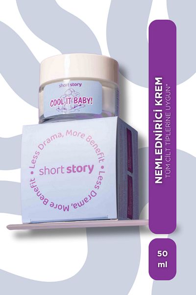 short story Cool It Baby! Water Based Daily Moisturizing Cream - Hyaluronic Acid and Niacinamide