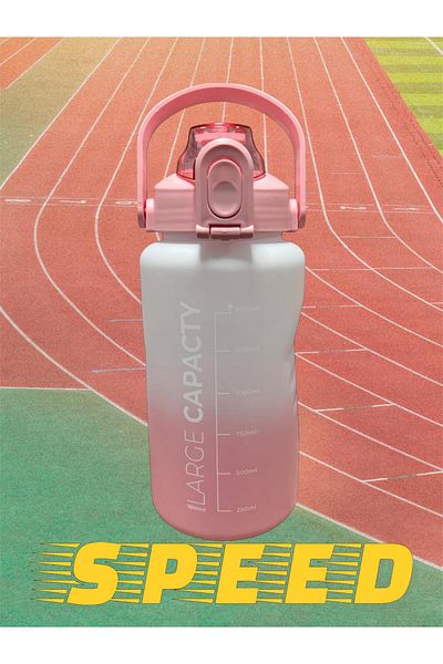 SELKA HOME - Yeast 1500 Ml. Motivational Flask with Straw
