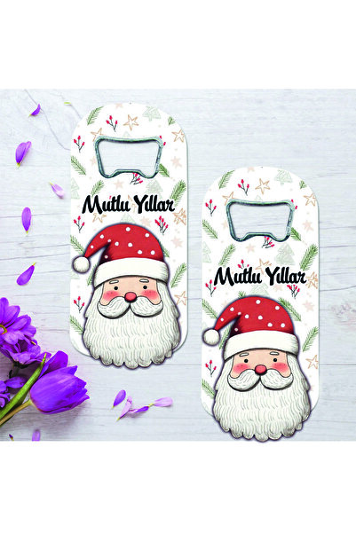 Ege ajans 10 adet kabartma figürlü noel babalı yılbaşı açacak magnet