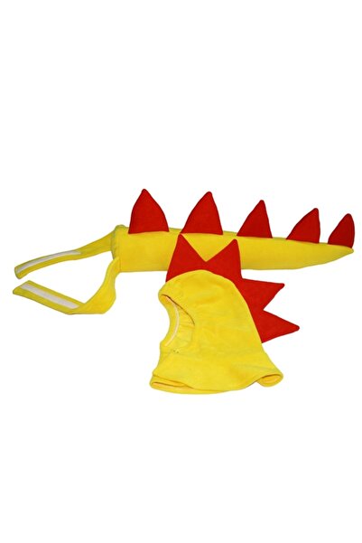 Kostüm Sarayı Kostim dinosaura žuti | Set pokrivala za glavu sa repom dinosau...