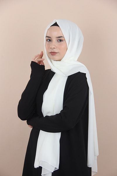 Sima Κρεμ σάλι Sima Chiffon