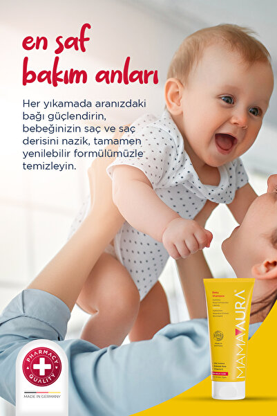 MAMAAURA Göz Yakmayan Bebek Şampuanı - Baby Shampoo 200 ml