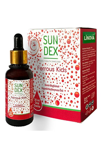 Sun Dex Family Health Since 2021 Ferrous Kids Iron Bisglicinate 30 مل قطرات