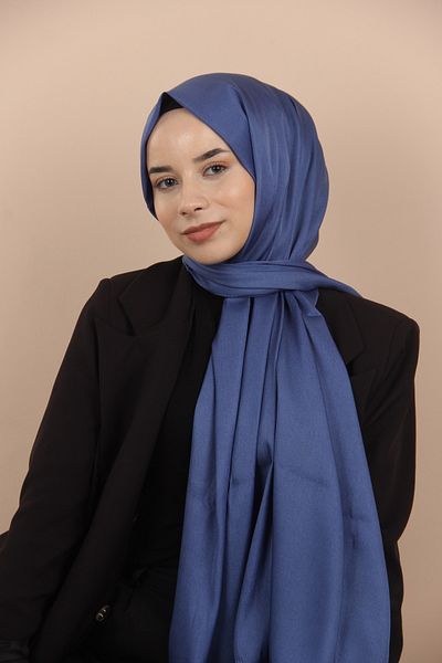 Siyane Şal de cristal eşarfă Cyan albastru de noapte