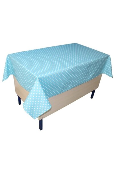 Kostüm Sarayı مفرش طاولة المعلم باللون الفيروزي المنقط - قطن (عادي)