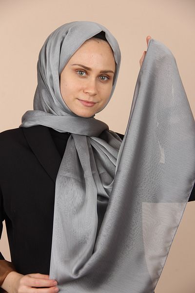 Sima Gri-004 Şal din şifon Sima Janjan
