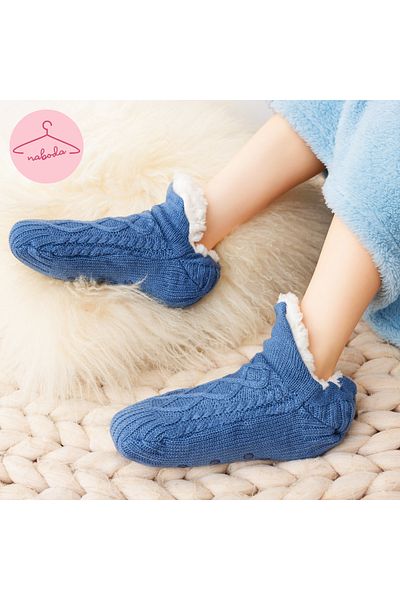 naboda Botine de damă Blue Pathway Face cu talpă anti-alunecare