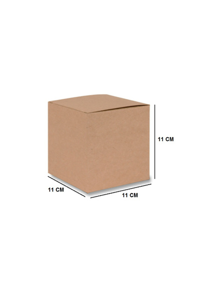 AMBALAJ MARKT Kupa Bardak Kutusu Esmer 11x11x11 Cm 50 Adet