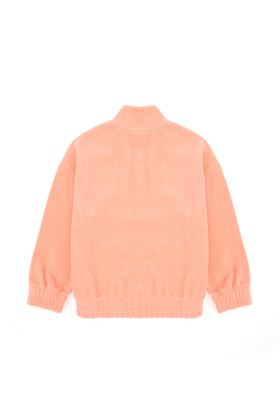 U.S. Polo Assn. Girl's Salmon Half-Zip Fleece Sweatshirt 50298983-Vr047