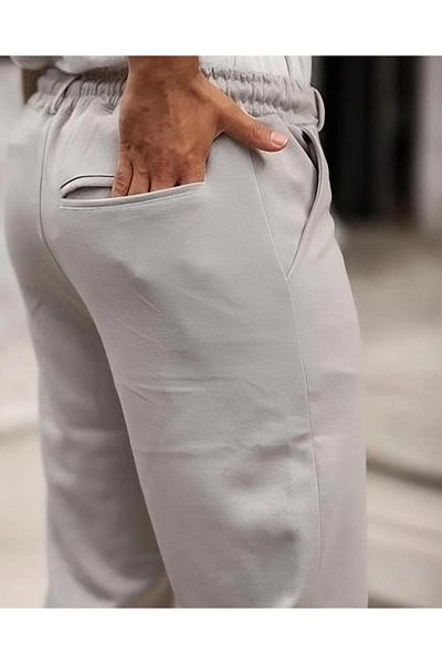 rlt relax time Men's King Pique Double Leg Belted Jogger Pants