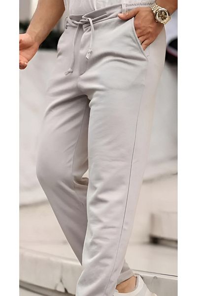 rlt relax time Men's King Pique Double Leg Belted Jogger Pants