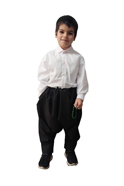 Kostüm Sarayı Siyah Renk Çocuk Şalvar