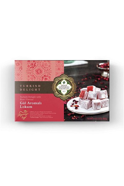 MEŞHUR SAFRANBOLU LOKUMCUSU 400 Gr. Delight with Roses