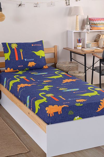 Eponj Home Σετ σεντόνια μονόκλινα Navy Blue
