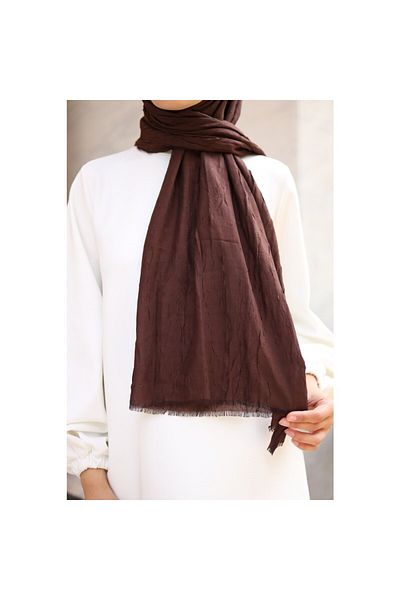 asellina Πικρό καφέ Losyana Bamboo Scarf