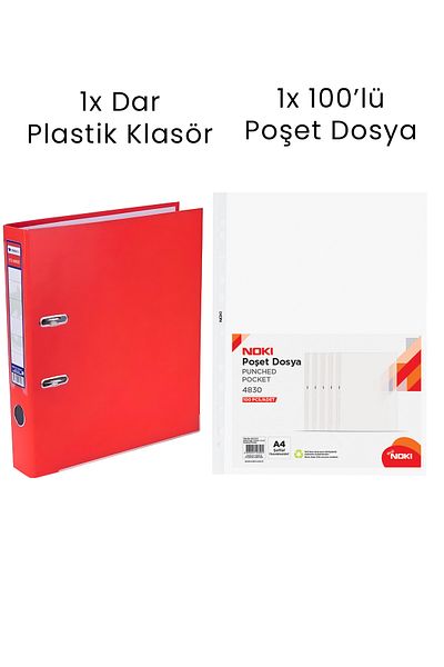 Tigra 1 Piece Tigra Narrow Folder 1 Piece Noki 100 Pieces Sachet File Office Set