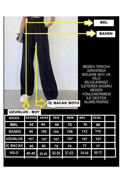 modazoom Weiße Palazzo-Hose mit hoher Taille für Damen