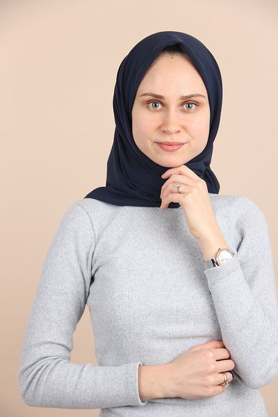 Sima Eșarfă din mătase Medina albastru de noapte