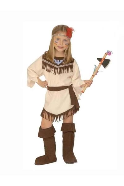 Kostüm Sarayı Kızılderili Kız Kostümü Model-1