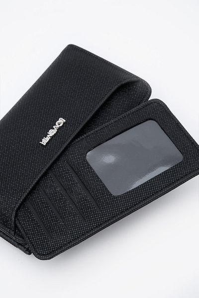 LOVENTA Glamour Black Women's Wallet with Extra Card Holder
