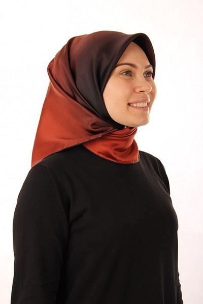 Levidor Μαύρο-πλακάκι Gradient Twill Silk Φουλάρι